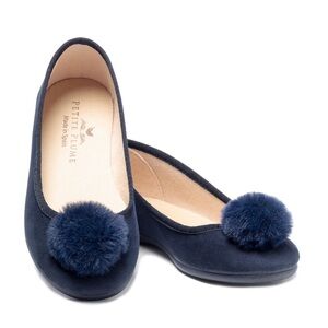 Petite Plume Navy Juliette slippers